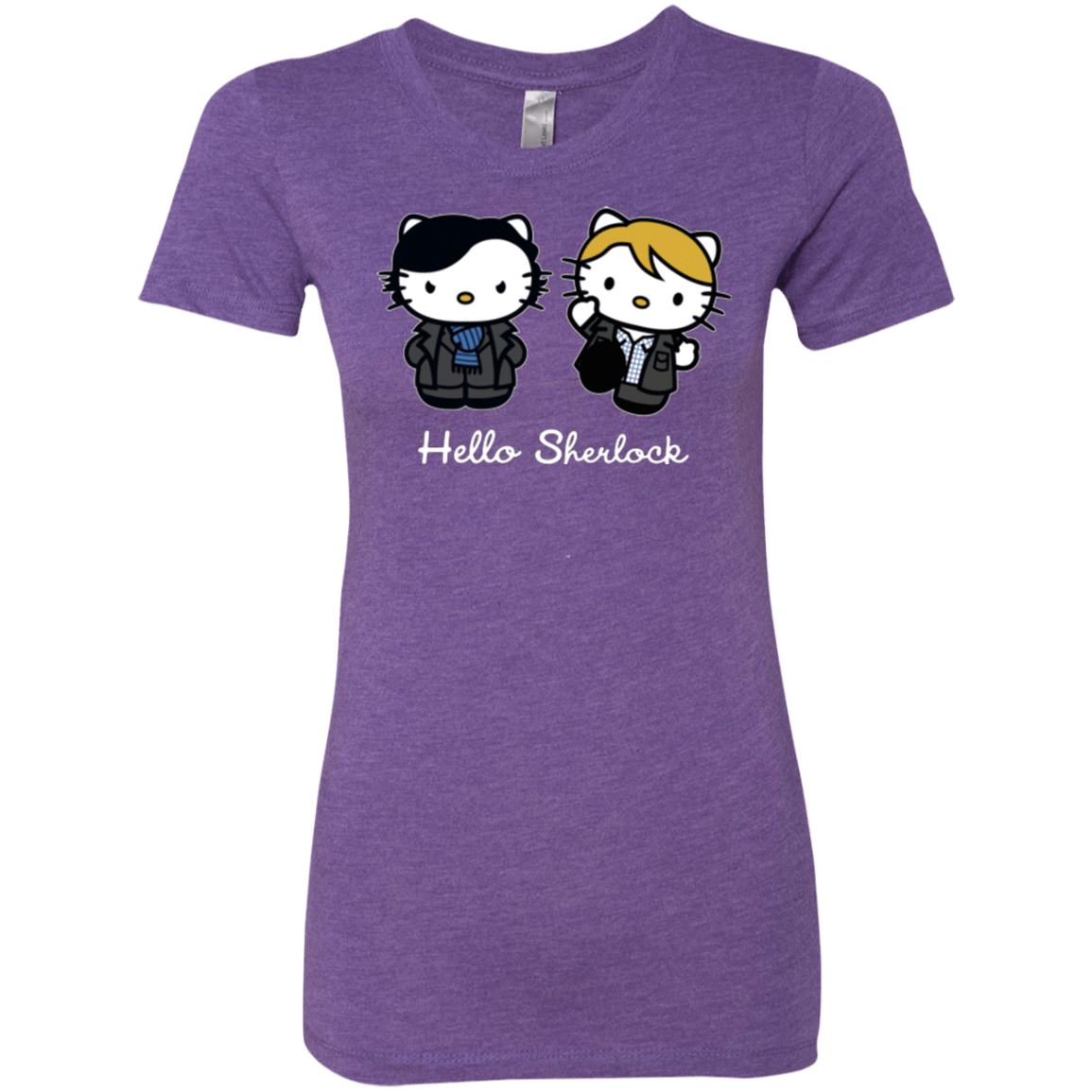 T-Shirts Purple Rush / Small Hello Sherlock Women's Triblend T-Shirt