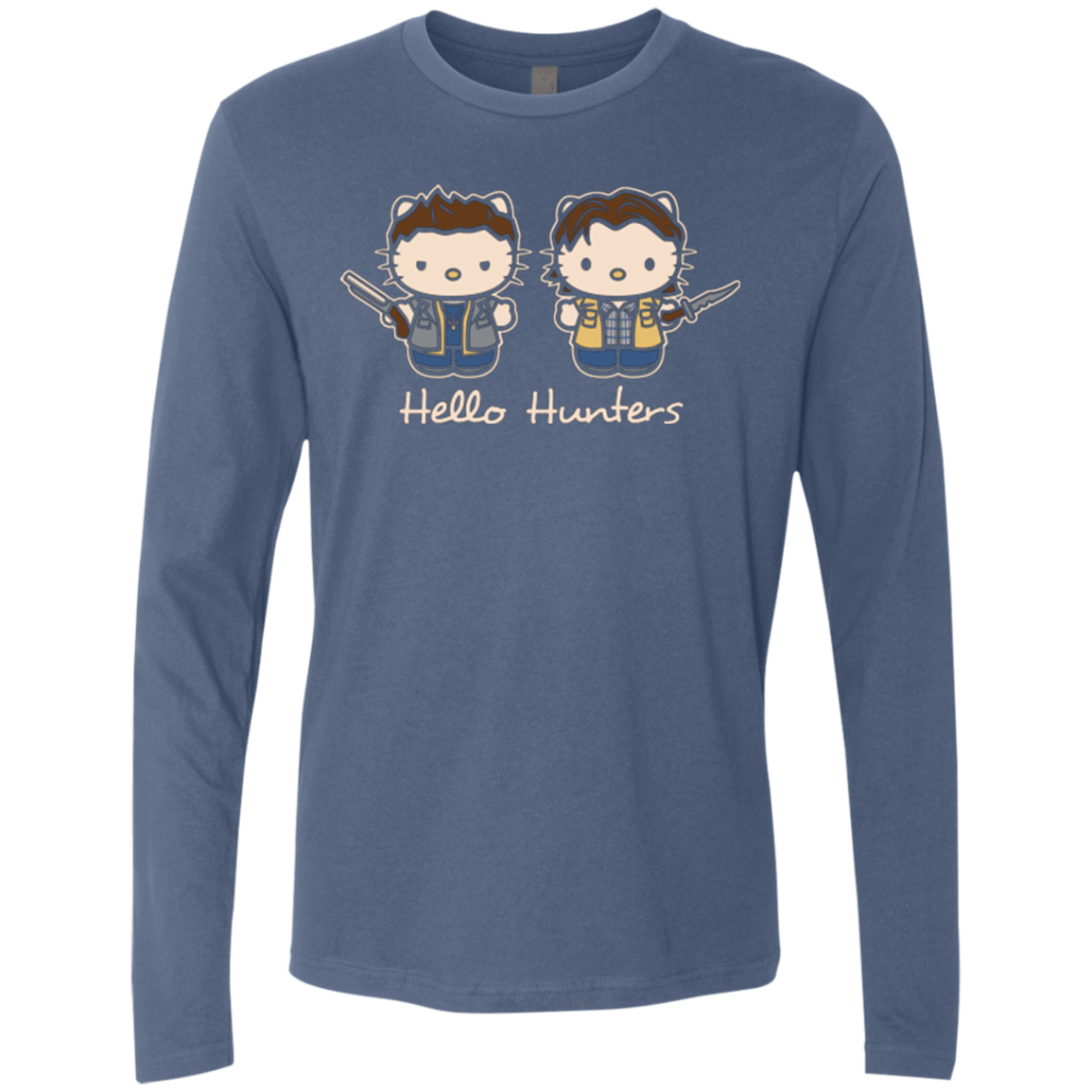 T-Shirts Indigo / Small hellohunters Men's Premium Long Sleeve