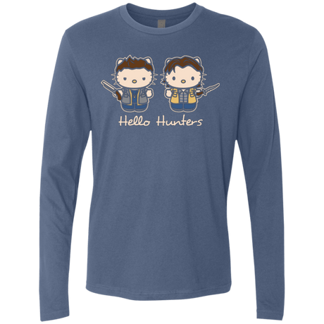 T-Shirts Indigo / Small hellohunters Men's Premium Long Sleeve
