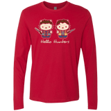 T-Shirts Red / Small hellohunters Men's Premium Long Sleeve