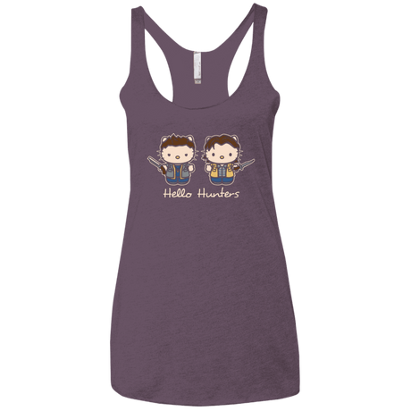 T-Shirts Vintage Purple / X-Small hellohunters Women's Triblend Racerback Tank