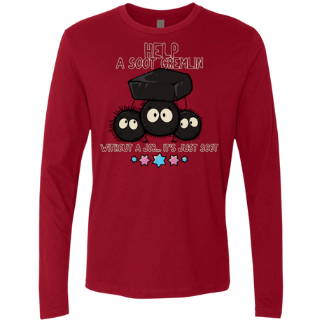 T-Shirts Cardinal / Small HELP A SOOT GREMLIN Men's Premium Long Sleeve