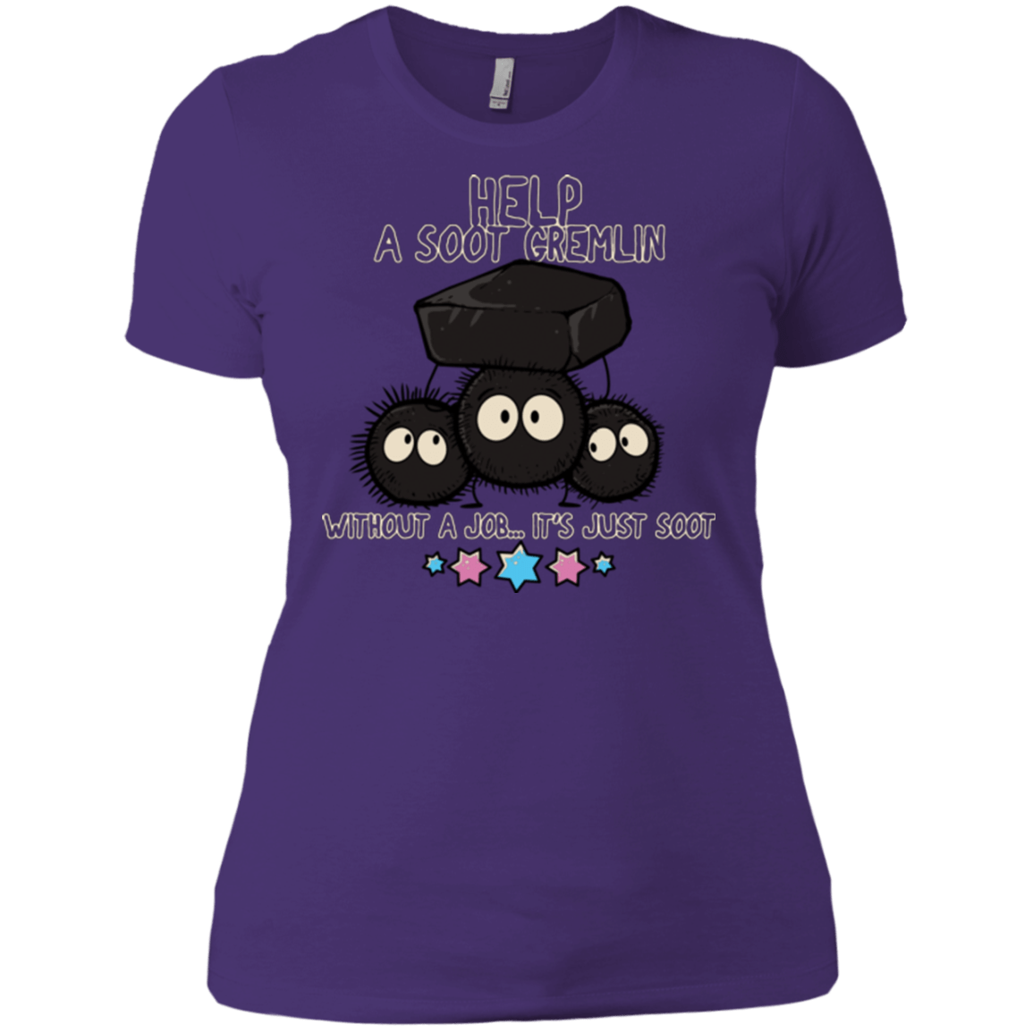 T-Shirts Purple / X-Small HELP A SOOT GREMLIN Women's Premium T-Shirt