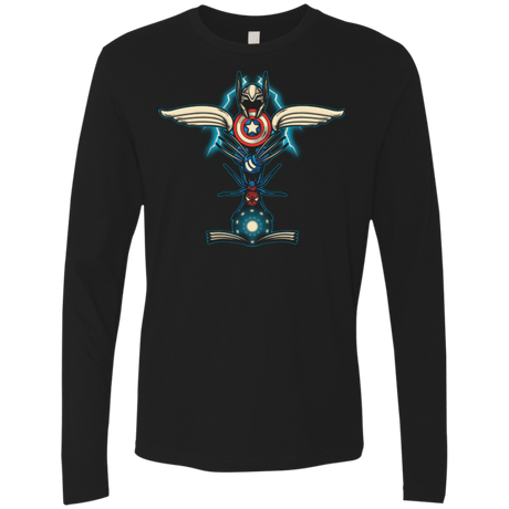 T-Shirts Black / Small HERO TOTEM Men's Premium Long Sleeve