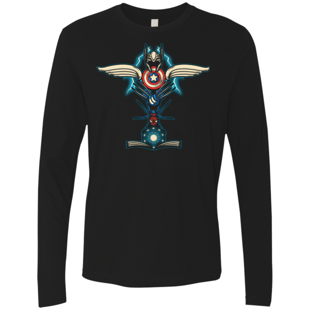 T-Shirts Black / Small HERO TOTEM Men's Premium Long Sleeve