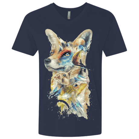T-Shirts Midnight Navy / X-Small Heroes of Lylat Star Fox Men's Premium V-Neck