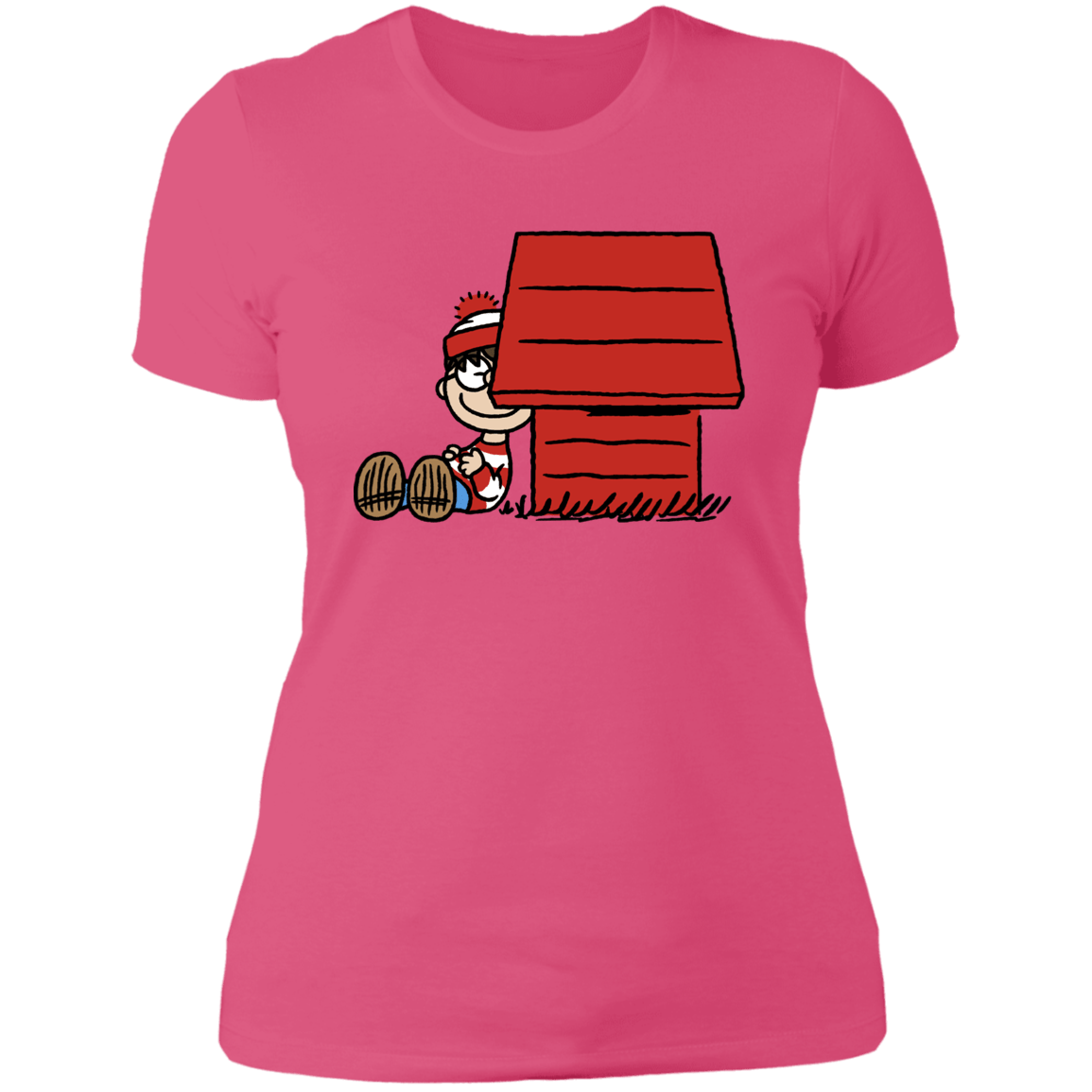 T-Shirts Hot Pink / S Hidden Character Women's Premium T-Shirt