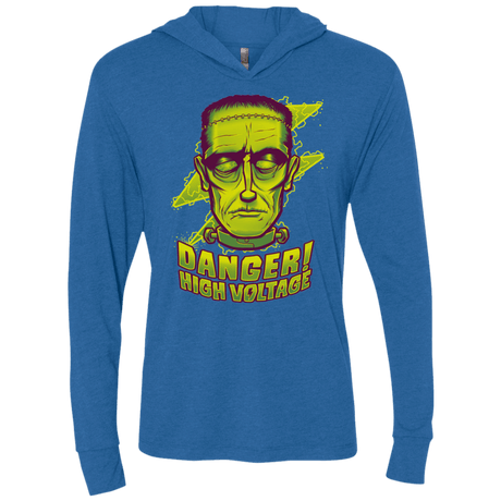 T-Shirts Vintage Royal / X-Small HIGH VOLTAGE Triblend Long Sleeve Hoodie Tee