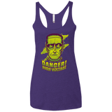 T-Shirts Purple / X-Small HIGH VOLTAGE Women's Triblend Racerback Tank