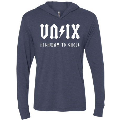 T-Shirts Vintage Navy / X-Small Highway to shell Triblend Long Sleeve Hoodie Tee