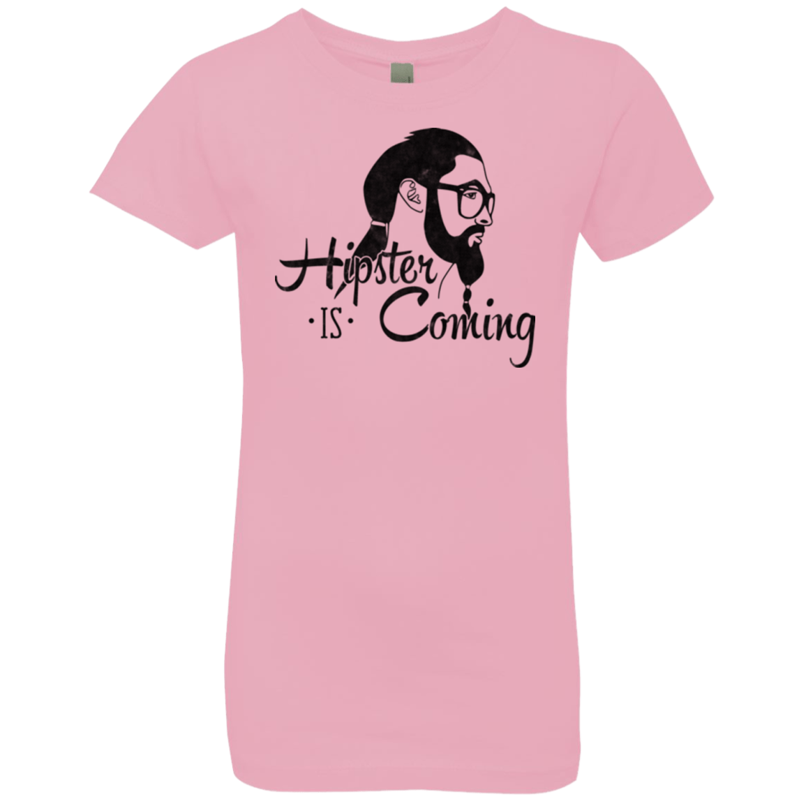 T-Shirts Light Pink / YXS Hipster is Coming Girls Premium T-Shirt