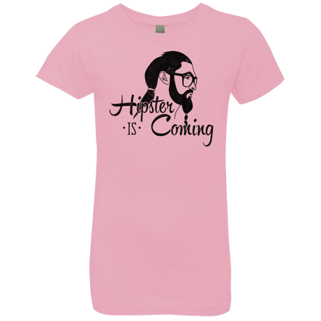 T-Shirts Light Pink / YXS Hipster is Coming Girls Premium T-Shirt