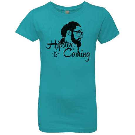 T-Shirts Tahiti Blue / YXS Hipster is Coming Girls Premium T-Shirt