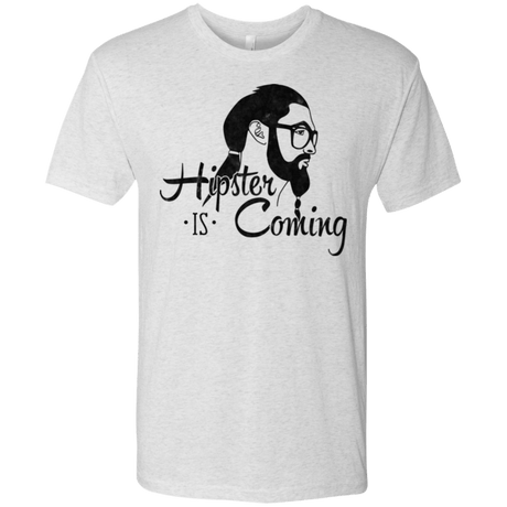 T-Shirts Heather White / Small Hipster is Coming Men's Triblend T-Shirt