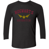 T-Shirts Vintage Black/Vintage Black / X-Small Hogwarts Quidditch Triblend 3/4 Sleeve