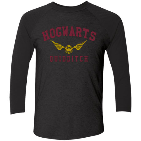 T-Shirts Vintage Black/Vintage Black / X-Small Hogwarts Quidditch Triblend 3/4 Sleeve