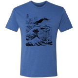 T-Shirts Vintage Royal / S Hokusai Paisaje Ink Men's Triblend T-Shirt