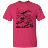 T-Shirts Heliconia / S Hokusai Paisaje Ink T-Shirt