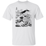 T-Shirts White / S Hokusai Paisaje Ink T-Shirt