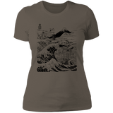 T-Shirts Warm Grey / S Hokusai Paisaje Ink Women's Premium T-Shirt