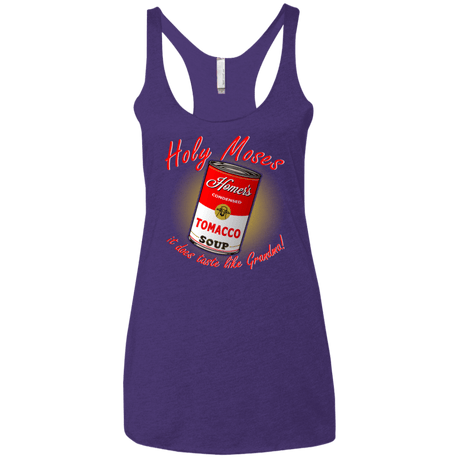 T-Shirts Purple / X-Small Holy moses Women's Triblend Racerback Tank
