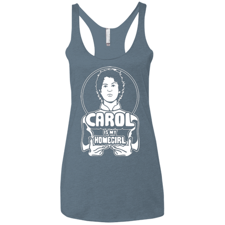 T-Shirts Indigo / X-Small Homegirl Carol Women's Triblend Racerback Tank