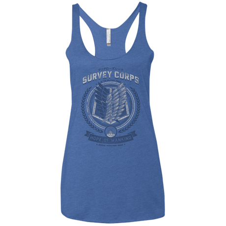 T-Shirts Vintage Royal / X-Small Hope of Mankind Women's Triblend Racerback Tank