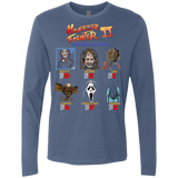 T-Shirts Indigo / Small Horror Fighter 2 Men's Premium Long Sleeve