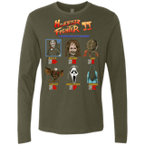 T-Shirts Military Green / Small Horror Fighter 2 Men's Premium Long Sleeve