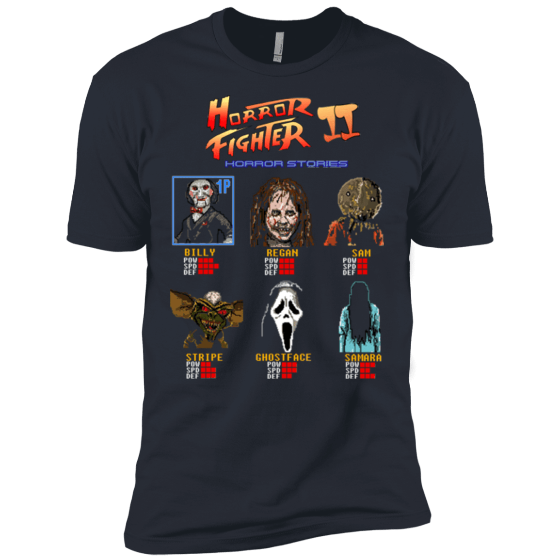 T-Shirts Indigo / X-Small Horror Fighter 2 Men's Premium T-Shirt
