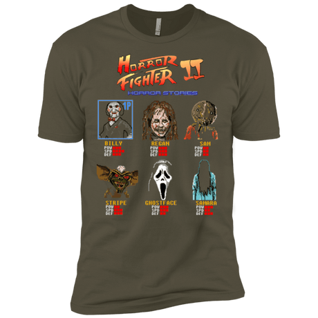 T-Shirts Military Green / X-Small Horror Fighter 2 Men's Premium T-Shirt