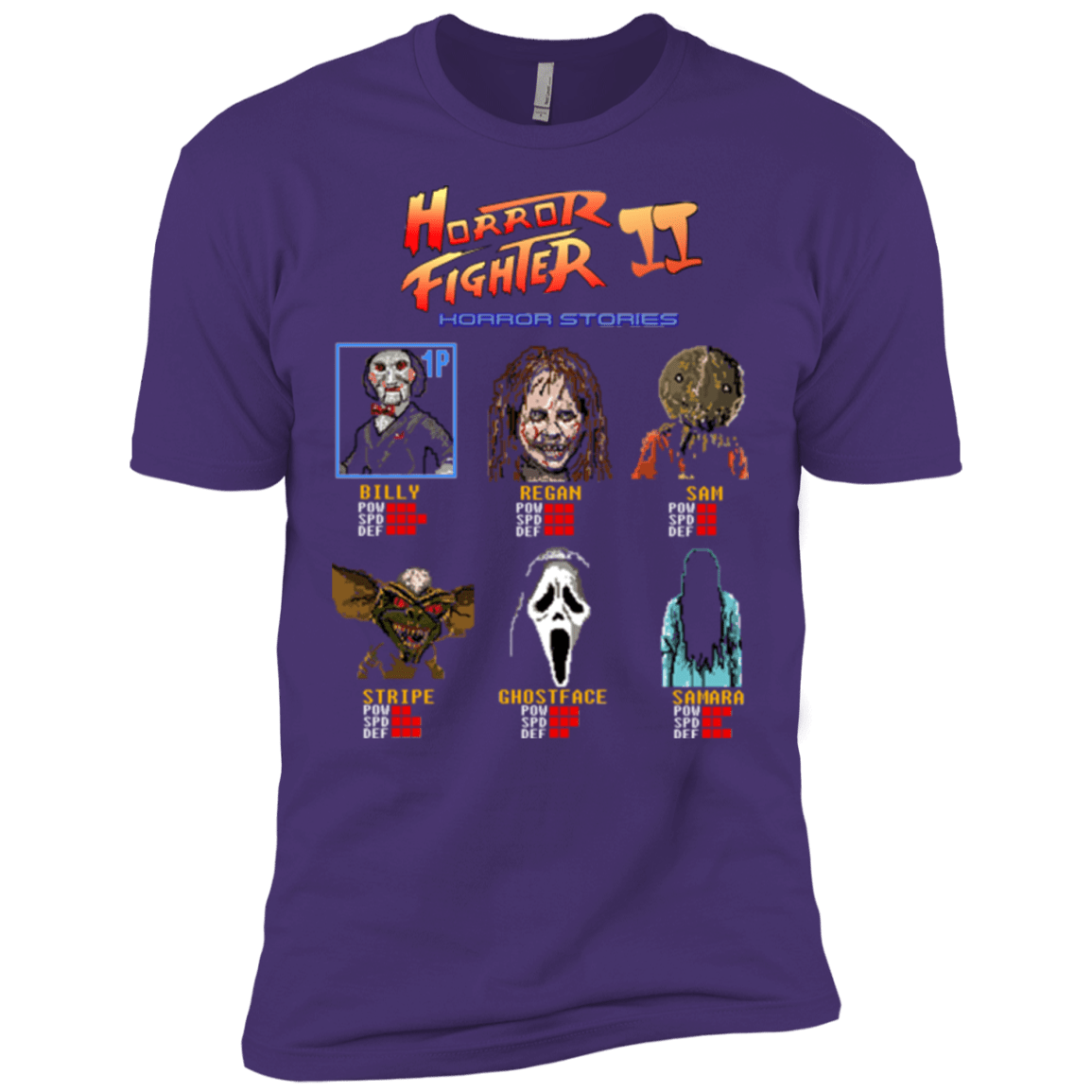 T-Shirts Purple / X-Small Horror Fighter 2 Men's Premium T-Shirt
