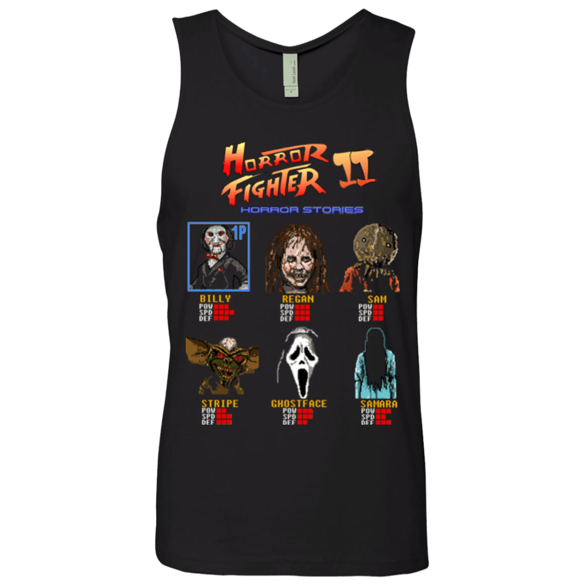 T-Shirts Black / Small Horror Fighter 2 Men's Premium Tank Top