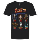 T-Shirts Black / X-Small Horror Fighter 2 Men's Premium V-Neck