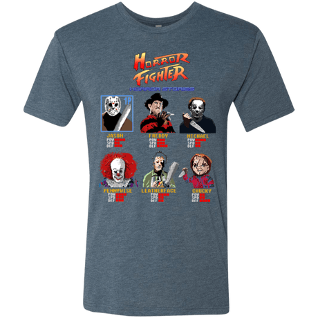 T-Shirts Indigo / Small Horror Fighter Men's Triblend T-Shirt