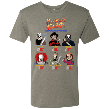 T-Shirts Venetian Grey / Small Horror Fighter Men's Triblend T-Shirt