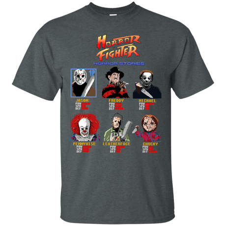 T-Shirts Dark Heather / Small Horror Fighter T-Shirt