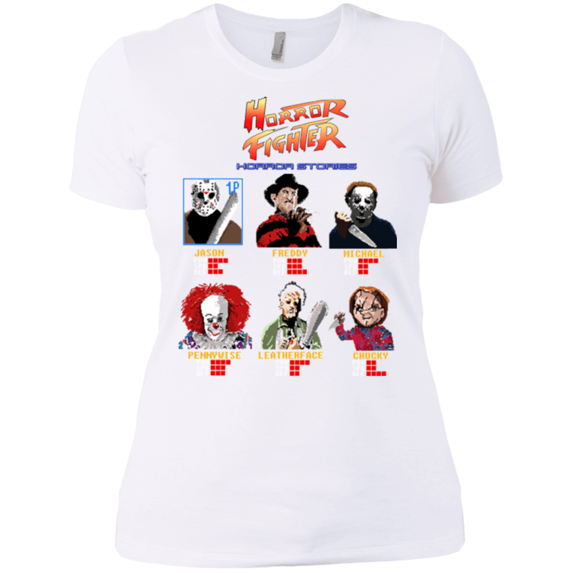 T-Shirts White / X-Small Horror Fighter Women's Premium T-Shirt