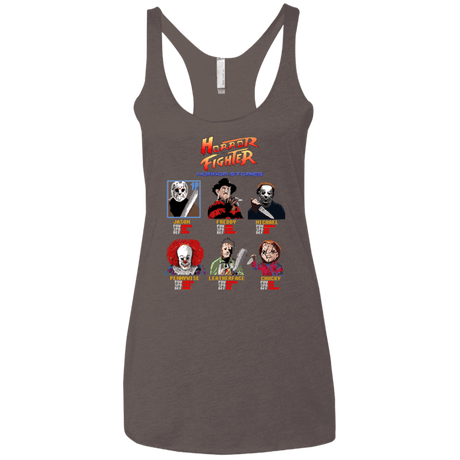 T-Shirts Macchiato / X-Small Horror Fighter Women's Triblend Racerback Tank