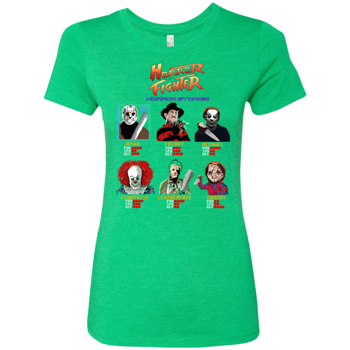 T-Shirts Envy / Small Horror Fighter Women's Triblend T-Shirt