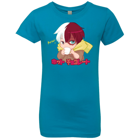 T-Shirts Turquoise / YXS Hotto Chokoretto Girls Premium T-Shirt