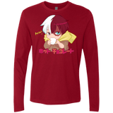 T-Shirts Cardinal / S Hotto Chokoretto Men's Premium Long Sleeve