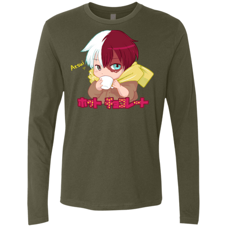 T-Shirts Military Green / S Hotto Chokoretto Men's Premium Long Sleeve