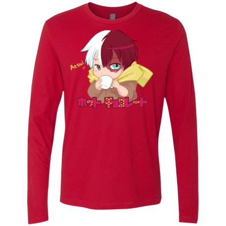 T-Shirts Red / S Hotto Chokoretto Men's Premium Long Sleeve