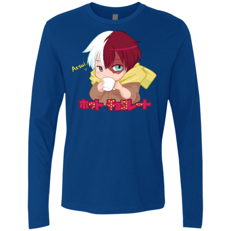 T-Shirts Royal / S Hotto Chokoretto Men's Premium Long Sleeve