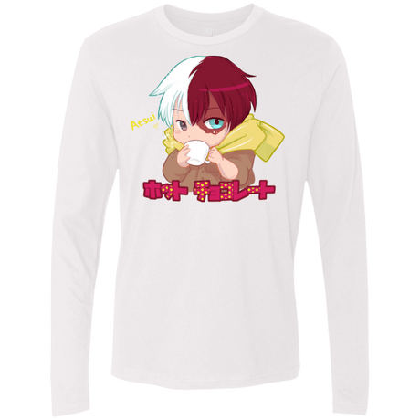 T-Shirts White / S Hotto Chokoretto Men's Premium Long Sleeve