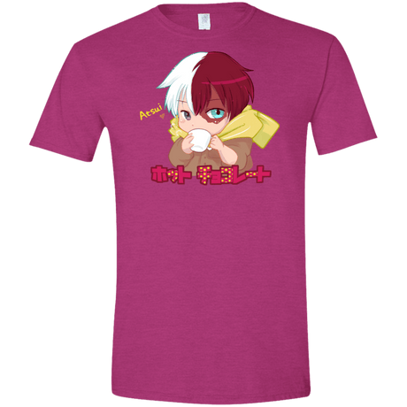 T-Shirts Antique Heliconia / S Hotto Chokoretto Men's Semi-Fitted Softstyle