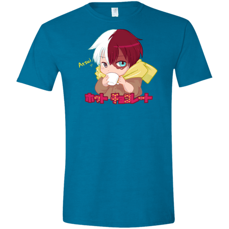 T-Shirts Antique Sapphire / S Hotto Chokoretto Men's Semi-Fitted Softstyle