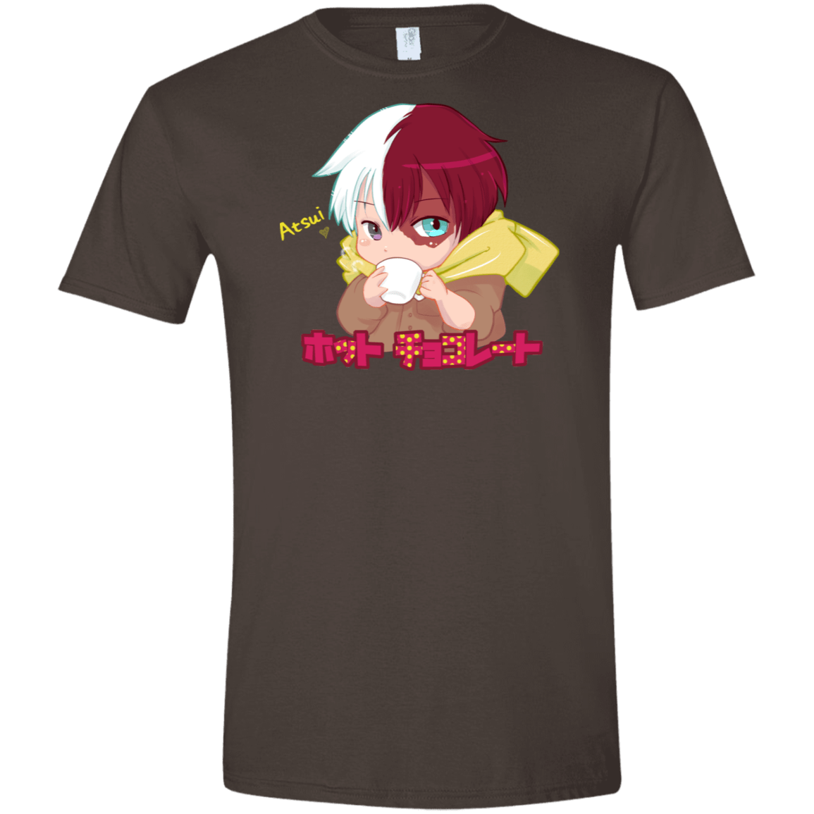 T-Shirts Dark Chocolate / S Hotto Chokoretto Men's Semi-Fitted Softstyle