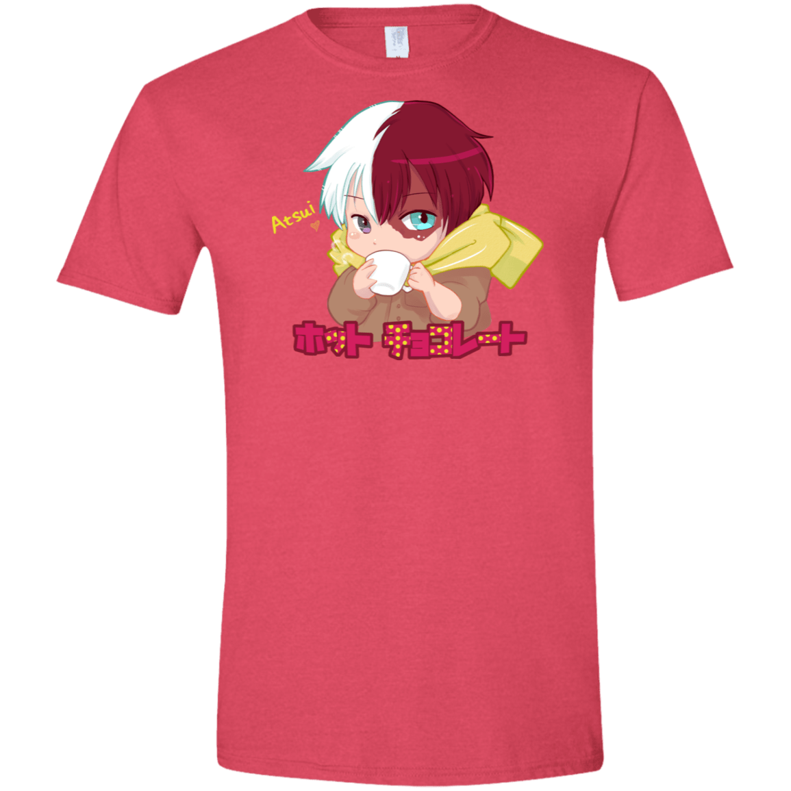 T-Shirts Heather Red / S Hotto Chokoretto Men's Semi-Fitted Softstyle